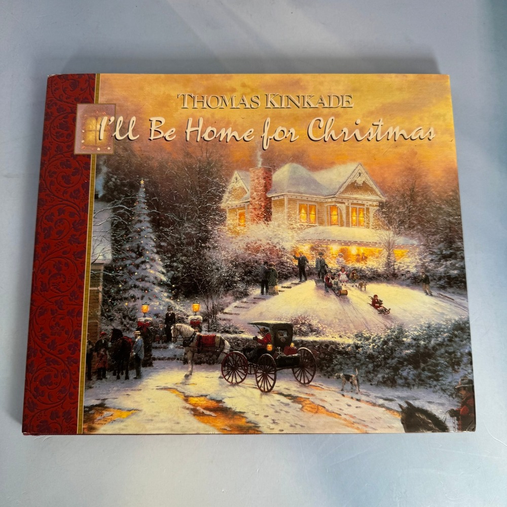 VTG Thomas Kinkade Ill Be Home for Christmas Hardcover Book 1997 Holiday Art NEW